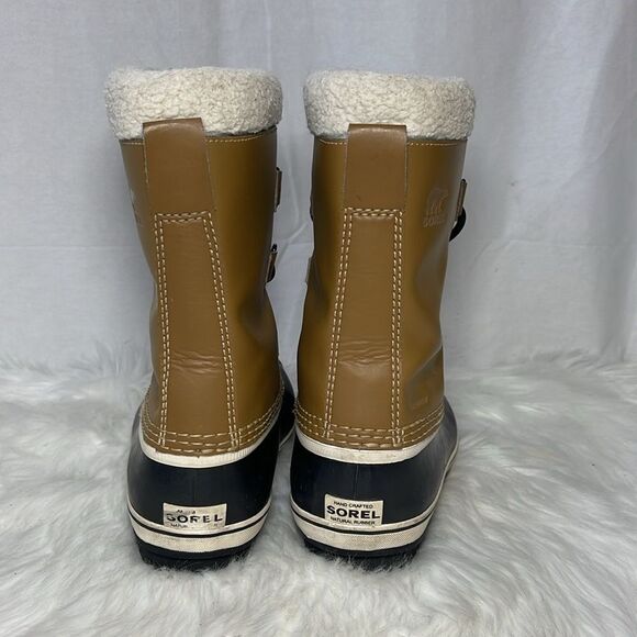 Sorel Caribou Waterproof Brown Winter Snow Boots Sz 5 - Picture 3 of 6